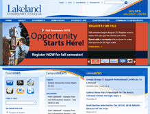 Tablet Screenshot of lakelandcc.edu